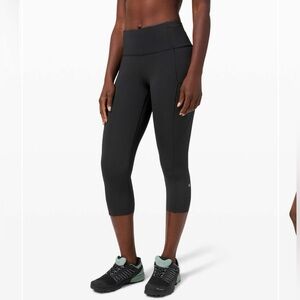 Lululemon Fast and Free Crop II 19" *Non-Reflective 4